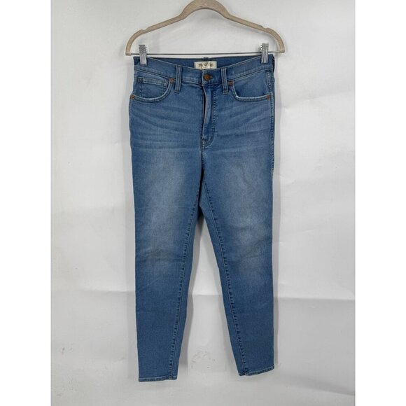 Madewell Women's Jeans 10" High-Rise Skinny Women 28 Blue Medium Wash Stretch - Picture 1 of 10